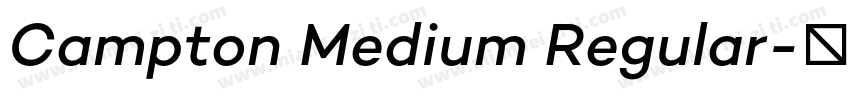 Campton Medium Regular字体转换